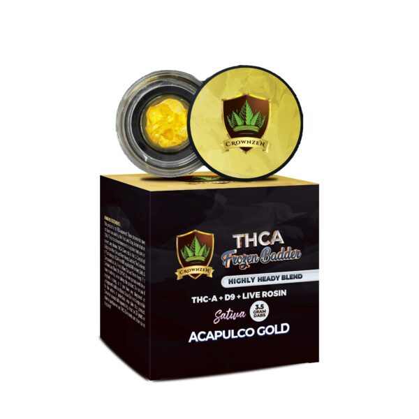 THCA Frozen Badder  Highly Heady Blend THC-A + D9 + LIVE ROSIN 3.5 Gram Dabs